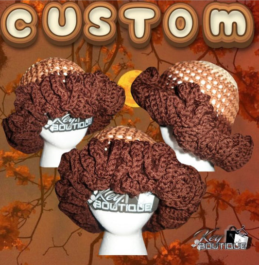 Custom Crochet Dramatic Ruffle Bucket Hat