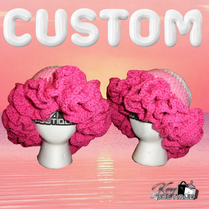 Custom Crochet Dramatic Ruffle Bucket Hat